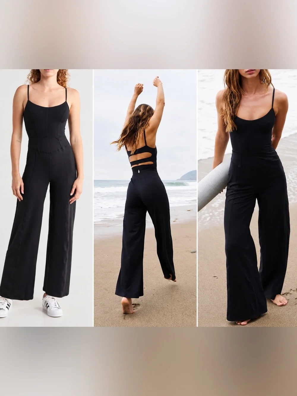 Free People FP Movement Women’s XS Black Up At Night Onesie Romper